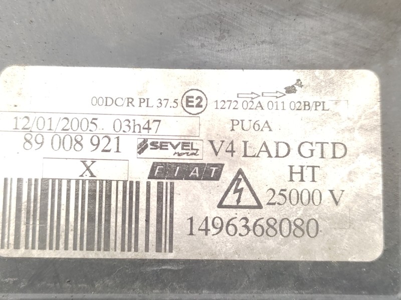 Faro Izquierdo 1496368080 89008921  - Fiat Ulysse (179) 2.2 16v Jtd Cat 3