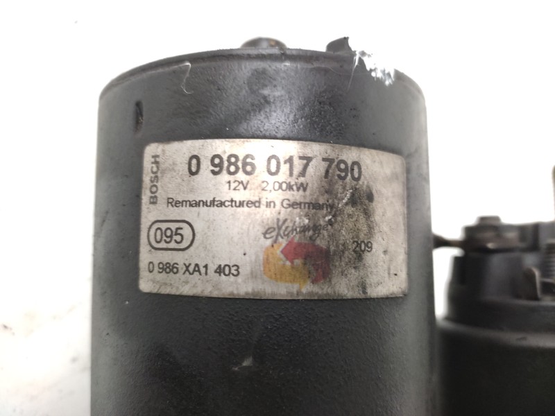 Motor Arranque 0986017790 0986xa1403 Bosch - Opel Zafira B 1.9 Cdti 6