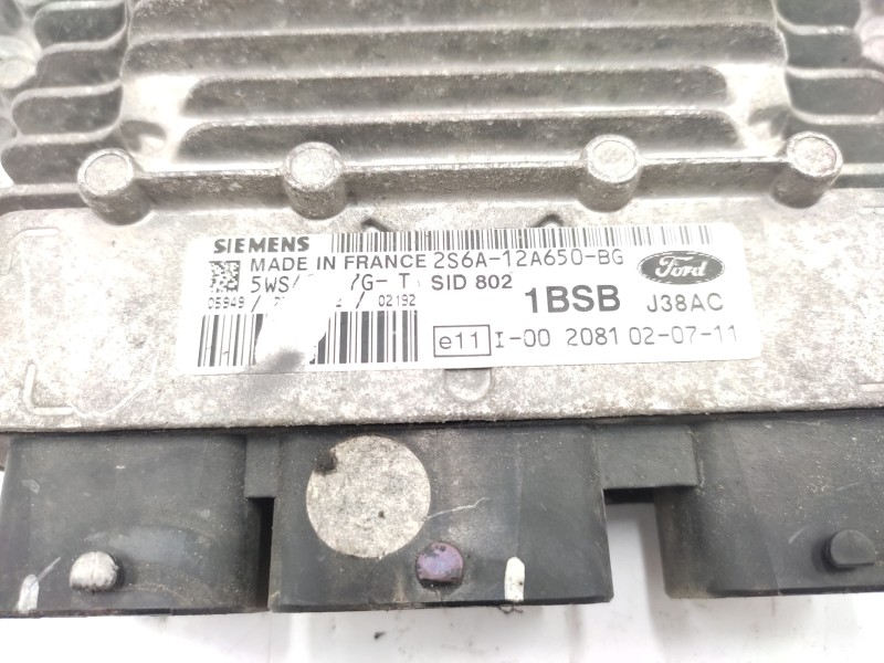 Centralita Motor Uce 2s6a12a650bg 5ws40027gt  - Ford Fiesta (cbk) 1.4 Tdci Cat 2