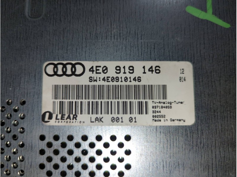 Sistema Tv 4e0919146 4e0910146  - Audi A8 (4e2) 4.2 Quattro 3