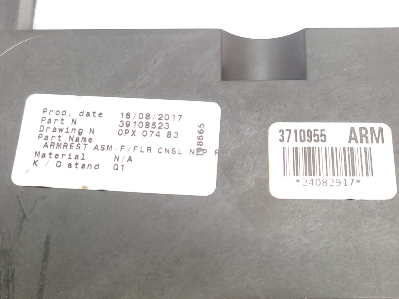 Apoyabrazos Central 39108523  - Opel Astra K Lim. 5türig 1.4 16v Sidi Turbo 6