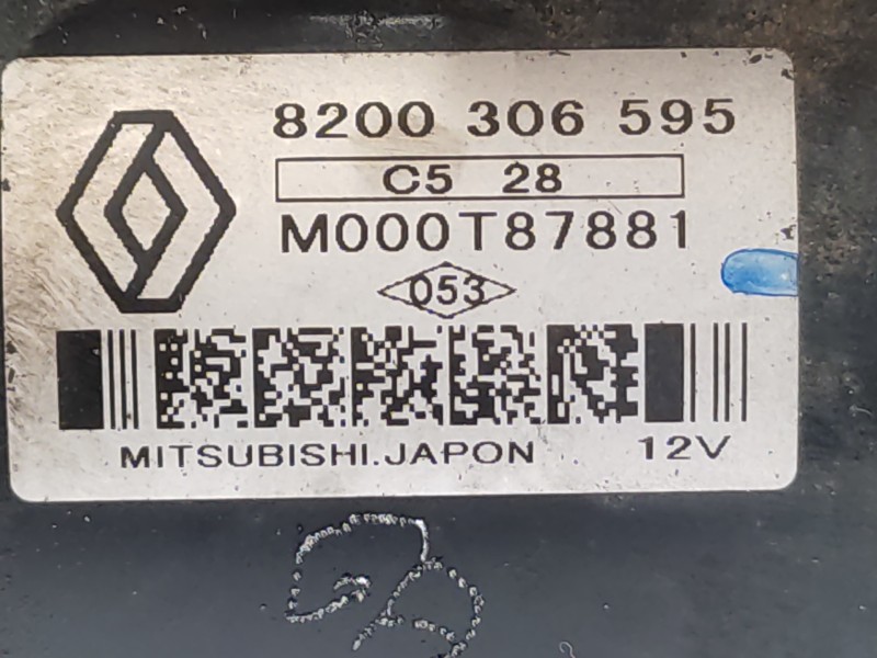 Motor Arranque 8200306595 M000t87881  - Renault Scenic Ii 1.5 Dci Diesel 5
