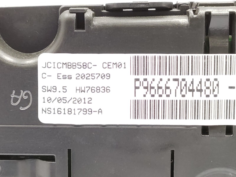 Cuadro Instrumentos 9666704480 6103kx  - Citroën C4 Picasso 1.6 16v 5