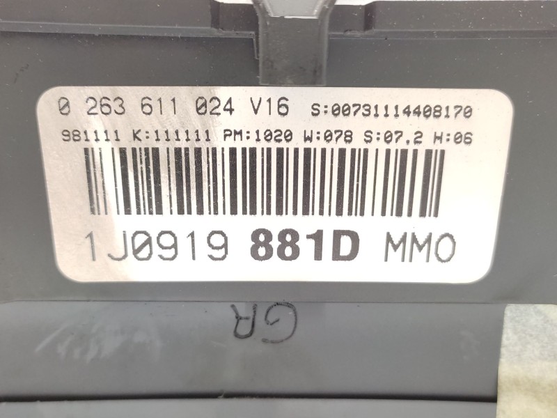 Cuadro Instrumentos 1j0919881d 0263611024 - Volkswagen Golf Iv (1j1) 1.9 Tdi 7