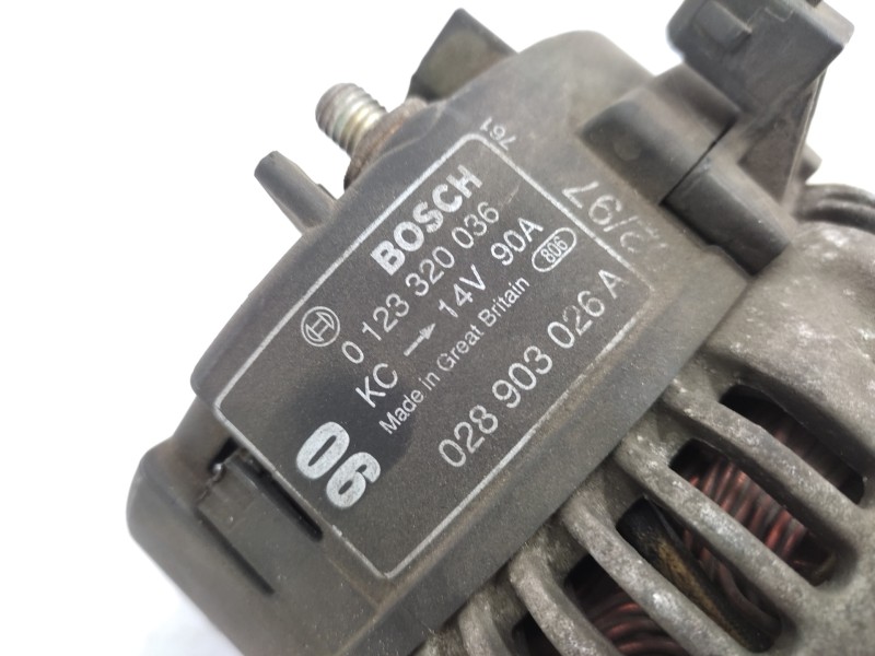 Alternador 028903026a 0123320036  - Volkswagen Polo Berlina (6n1) 1.9 Diesel 7
