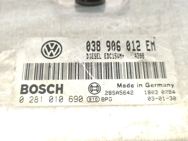 Centralita Motor Uce 038906012em 0281010690 - Seat Ibiza (6l1) Stella 5