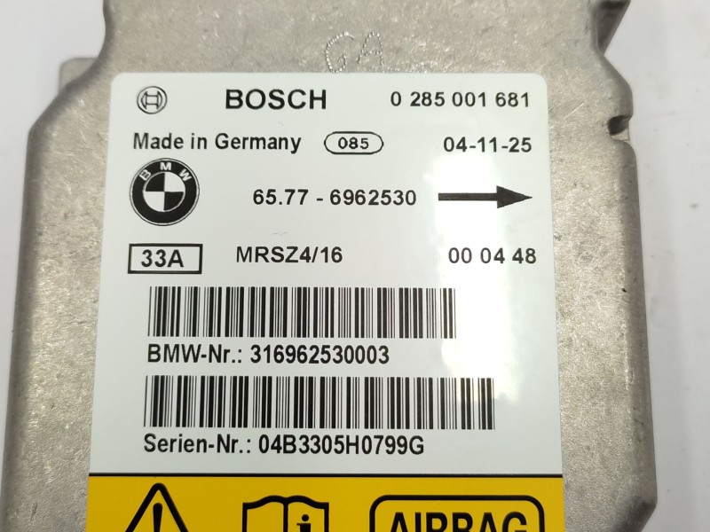 Centralita Airbag 316962530003 0285001681 - Bmw 3 (e46) 320 D 4