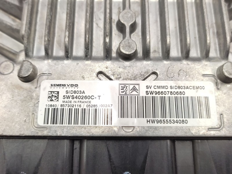 Centralita Motor Uce 9660780680 5ws40260c - Citroën C5 Berlina Exclusive 4