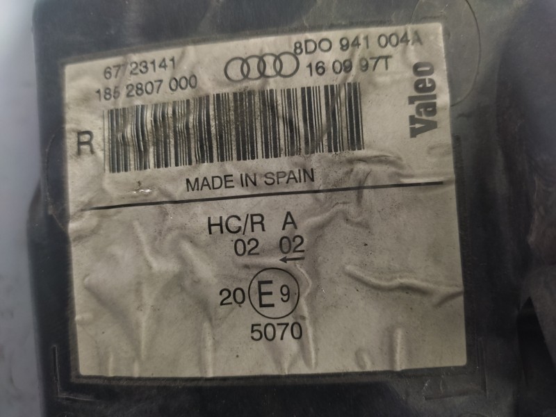 Faro Derecho 8d0941004a 67723141 1852807000 - Audi A4 Berlina (b5) 1.6 4