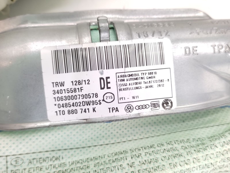 Kit Airbag 1t0880201aa 1t0880204g - Volkswagen Touran (1t3) 2.0 Tdi 10