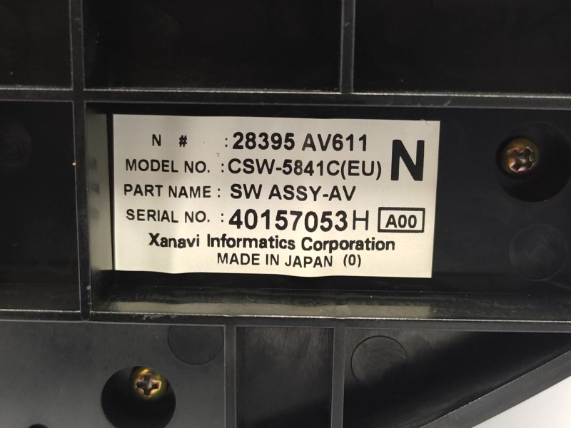 Mando Multifuncion 28395av611  - Nissan Primera (p12) 1.9 Dci 5