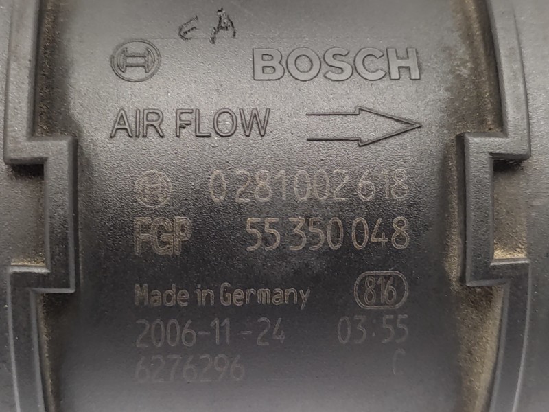 Caudalimetro 55350048 0281002618  - Chevrolet Lacetti 2.0 Diesel Cat 6