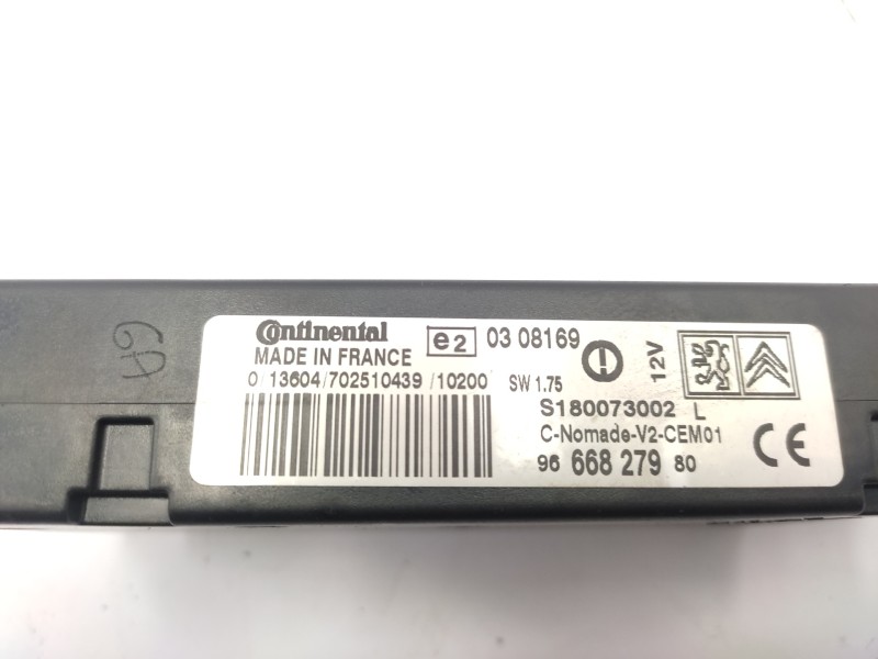Modulo Electronico 9666827980 S180073002 6593l1 - Citroën Berlingo Station Wagon Xtr 3