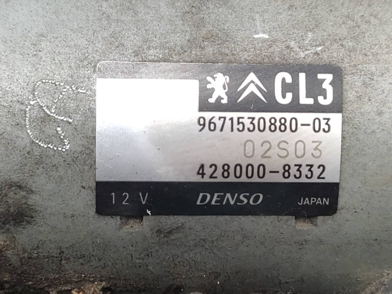 Motor Arranque 9671530880 4280008332 9688477380 - Peugeot 208 Style 6