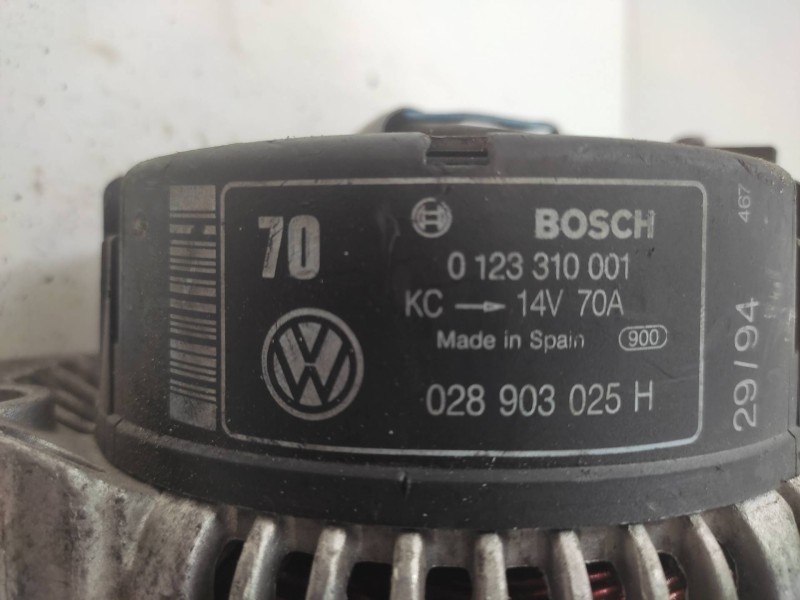 Alternador 028903025h 0123310001 Bosch - Volkswagen Vento (1h2) Cl 2