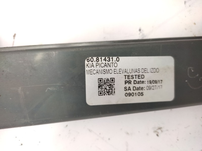 Elevalunas Delantero Izquierdo 8240107000 60814310 - Kia Picanto I (sa) 1.1 Crdi 2
