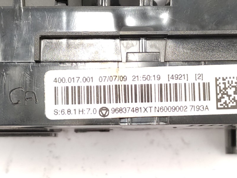 Mando Climatizador 96837481xt 6452p3  - Peugeot 3008 Premium 6