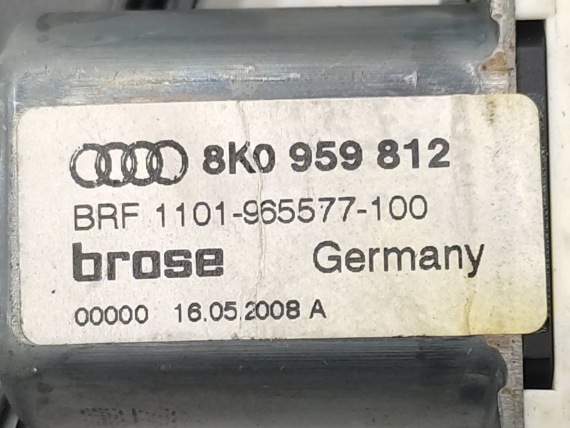 Elevalunas Trasero Derecho 8k0839462  - Audi A4 Ber. (b8) 2.0 16v Tdi 3