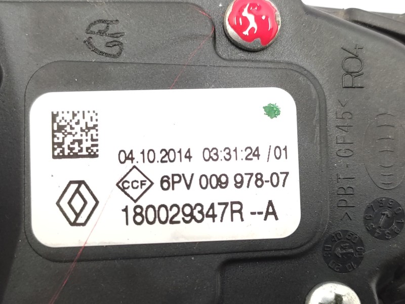 Pedal Acelerador 180029347r  - Renault Clio Iv 1.5 Dci Diesel Fap 4