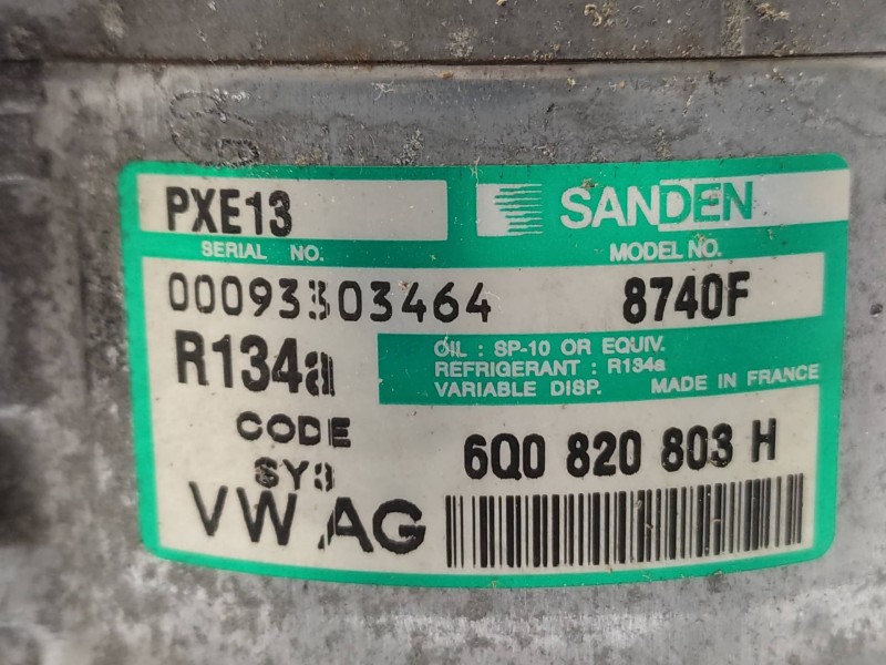 Compresor Aire Acondicionado 6q0820803h Pxe138740f 6q0820803d - Volkswagen Polo (9n1) Highline 6