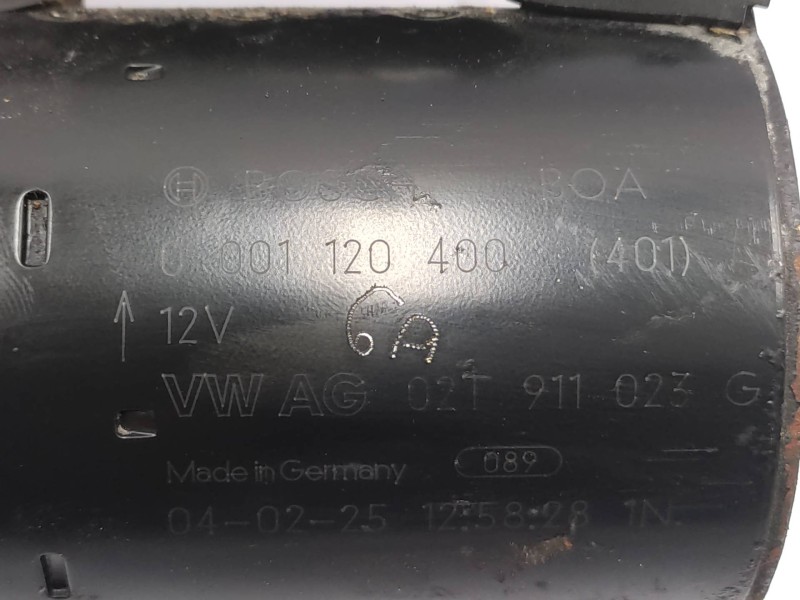 Motor Arranque 02t911023g 0001120400  - Volkswagen Polo (9n1) Highline 6