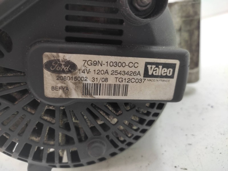 Alternador 7g9n10300cc 2543426a 208015002 Tg12c037 Valeo - Ford Fiesta (cb1) Ambiente 3