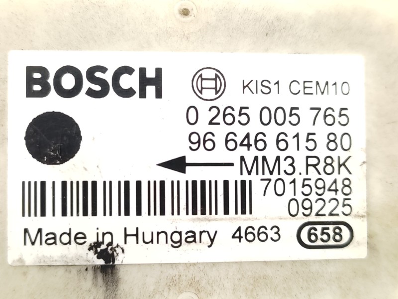 Modulo Electronico 9664661580 0265005765 454949 - Citroën C4 Berlina Collection 7