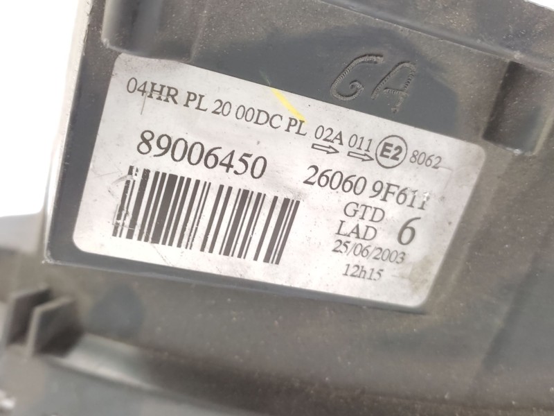Faro Izquierdo 260609f611 89006450 - Nissan Primera (p11) 2.0 16v 5