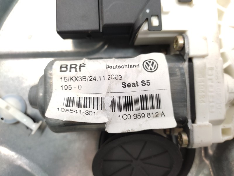 Elevalunas Trasero Derecho 1c0959812a  - Seat Toledo (1m2) 1.6 4