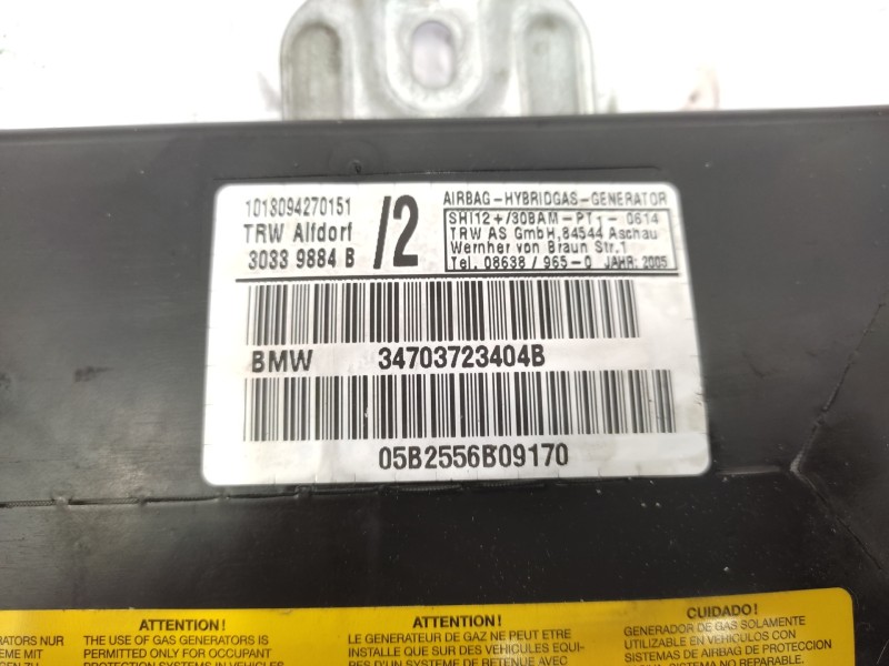 Airbag Lateral Delantero Derecho 34703723404 72127037234  - Bmw X5 (e53) 3.0d 5