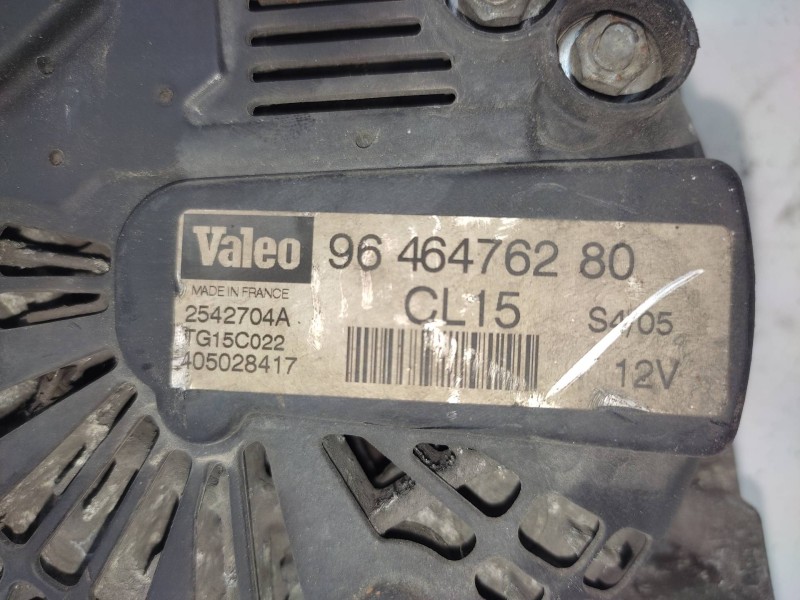 Alternador 9646476280 2542704a Tg15c022 4050228417 Valeo - Peugeot Partner (s2) Combiespace 2