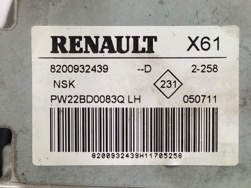 Columna Direccion 8200932439 7701070984  - Renault Kangoo 1.5 Dci Diesel Cat 8