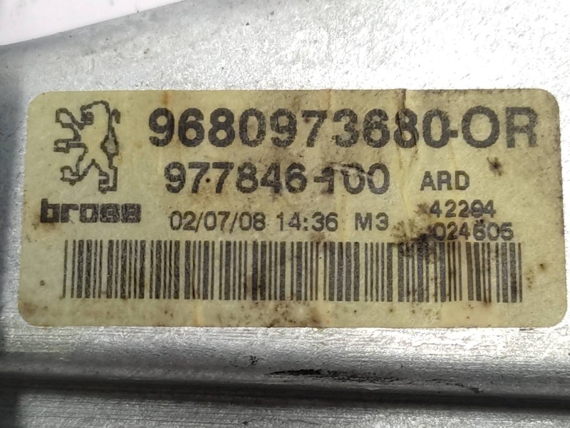 Elevalunas Trasero Derecho 9680973680 9224e9  - Peugeot 308 Sw Premium 3