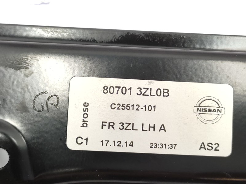 Elevalunas Delantero Izquierdo 807013zl0b  - Nissan Pulsar (c13) 1.5 Turbodiesel Cat 3