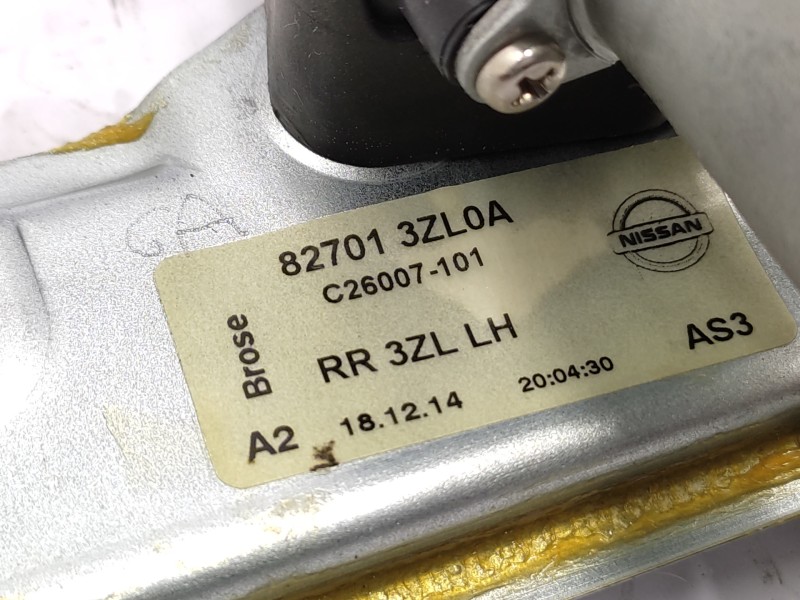 Elevalunas Trasero Izquierdo 827013zl0a  - Nissan Pulsar (c13) 1.5 Turbodiesel Cat 4