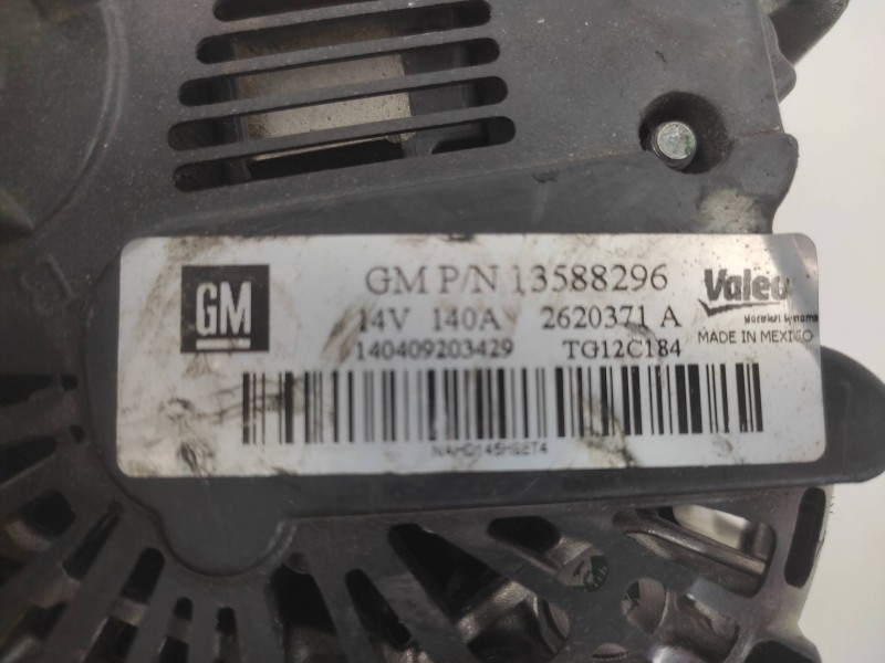 Alternador 13588296 Tg12c184  - Opel Corsa D Sport 3