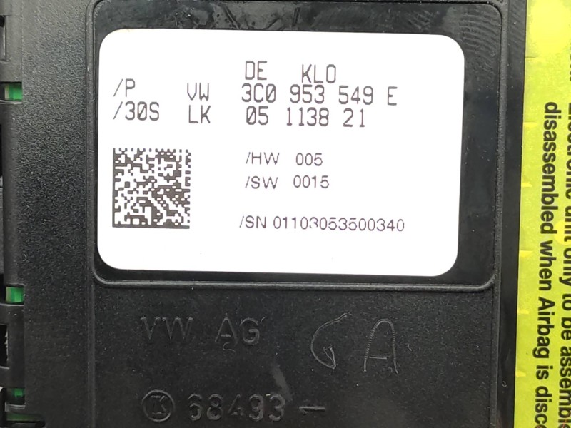 Mando Multifuncion 3c0953513 3c5953507p 3c5953513b - Volkswagen Passat Berlina (3c2) 2.0 Tdi 8