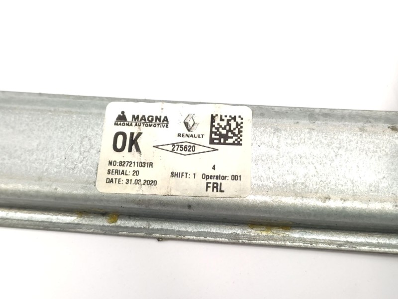 Elevalunas Trasero Izquierdo 827211031r 827213159r  - Dacia Sandero Stepway Essential 3