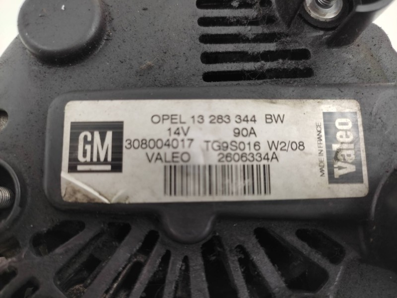 Alternador 13283344 Tg9s016  - Opel Combo (corsa C) Cargo 2