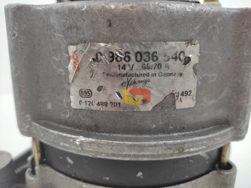 Alternador 0986036540 0120488201  - Opel Astra F Berlina Gl 4