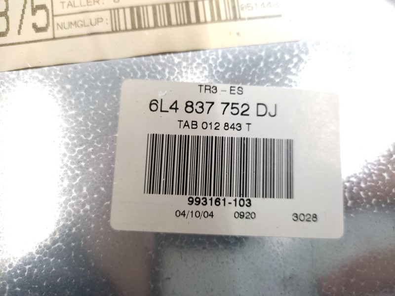 Elevalunas Delantero Derecho 6l4837752dj 6l4837756q  - Seat Ibiza (6l1) Signo 4
