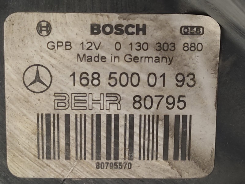 Electroventilador A1685000193 80795  - Mercedes-benz Clase A (w168) 140 (168.031) 2
