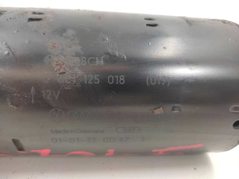 Motor Arranque 02m911023a 0001125018  - Audi A3 (8l) 1.9 Tdi 5