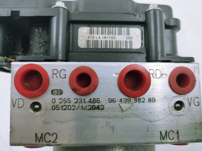 Recambio de abs para citroën c4 berlina vtr plus referencia OEM IAM 9649988280 0265231486 4541J1