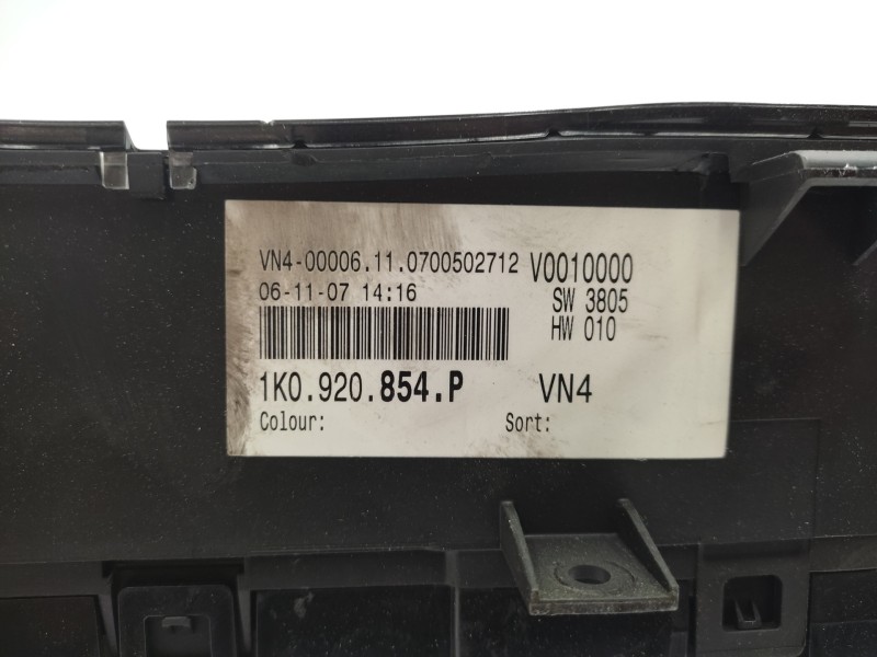 Cuadro Instrumentos 1k0920854p Vp8v1f10849ab  - Volkswagen Golf Plus (5m1) 1.4 16v Tsi 3