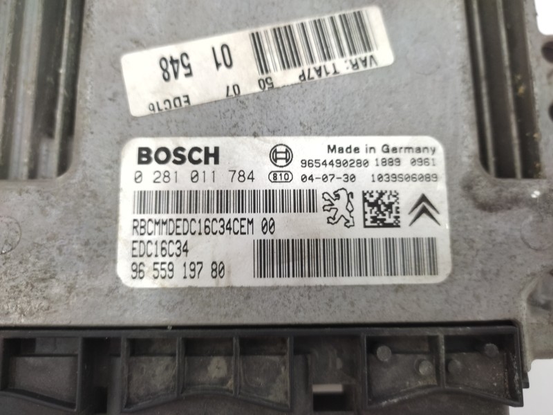 Centralita Motor Uce 9655919780 0281011784 - Peugeot 206 Berlina E-music 2