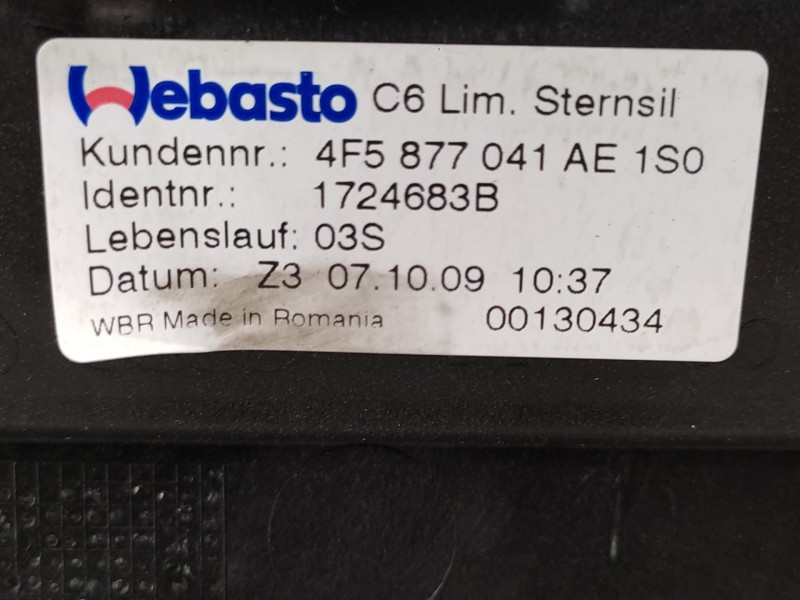 Techo Electrico 4f5877041ae 4f5877049d 4f0877255b - Audi A6 Berlina (4f2) 2.0 Tdi 10