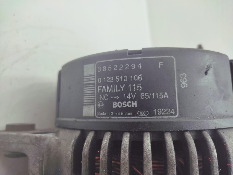 Alternador 38522294  - Chrysler Voyager (gs) 2.5 Td Family 2