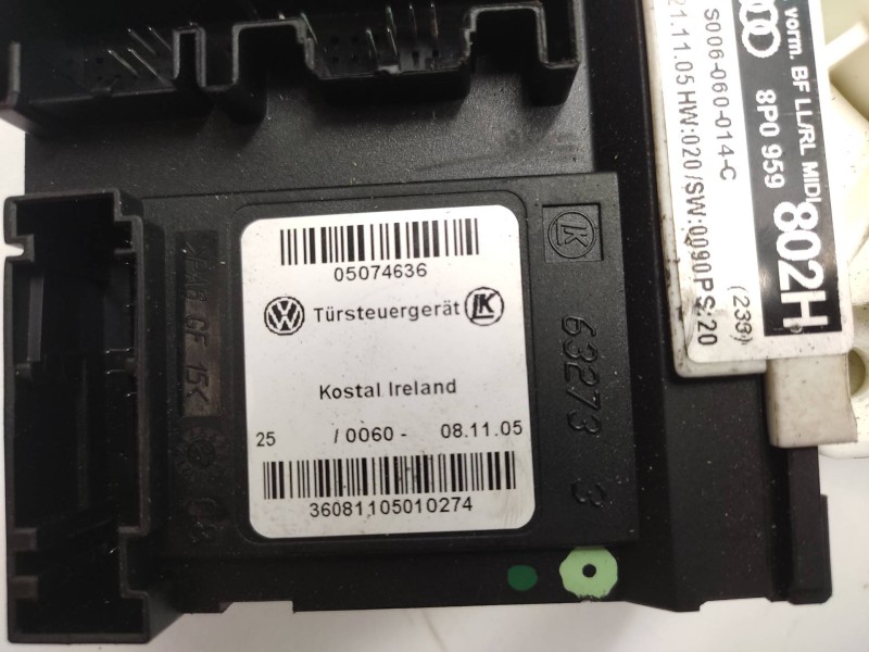 Elevalunas Delantero Derecho 8p4837462c 8p0959802h  - Audi A3 Sportback (8p) 1.6 2